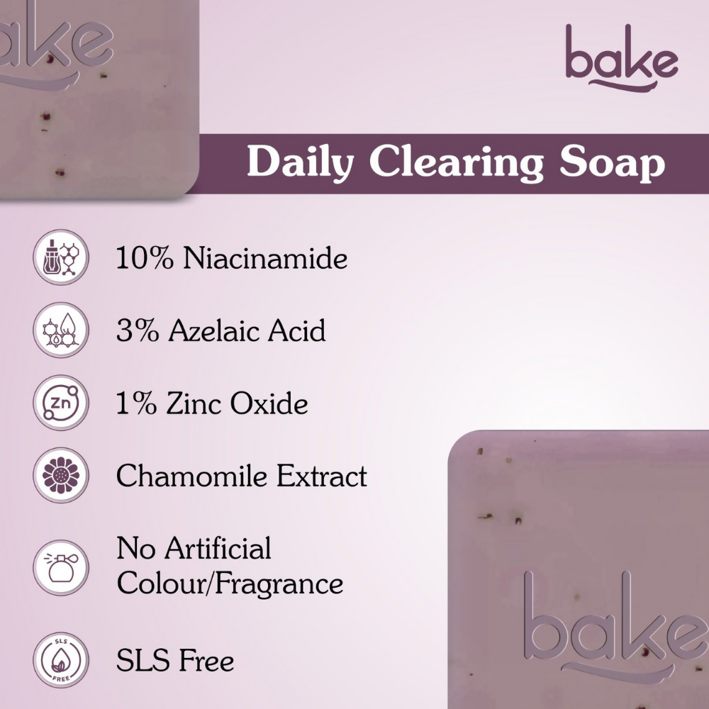 Bake 10% Niacinamide + 3% Azelaic Acid Scrub Treatment Soap - Distacart