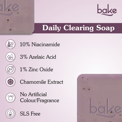 Bake 10% Niacinamide + 3% Azelaic Acid Scrub Treatment Soap - Distacart