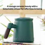 Thumbnail for Udyan Tea Infuser Mug - Forest Green - Dista