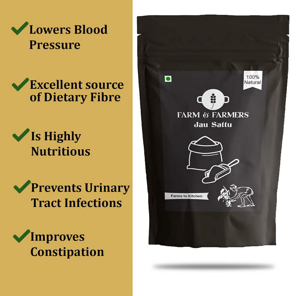 Farm & Farmers Organic Jau Sattu Flour - Distacart