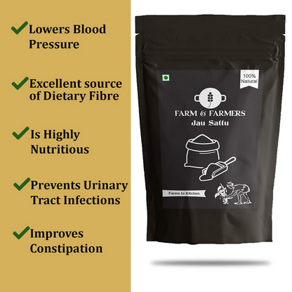 Farm & Farmers Organic Jau Sattu Flour - Distacart