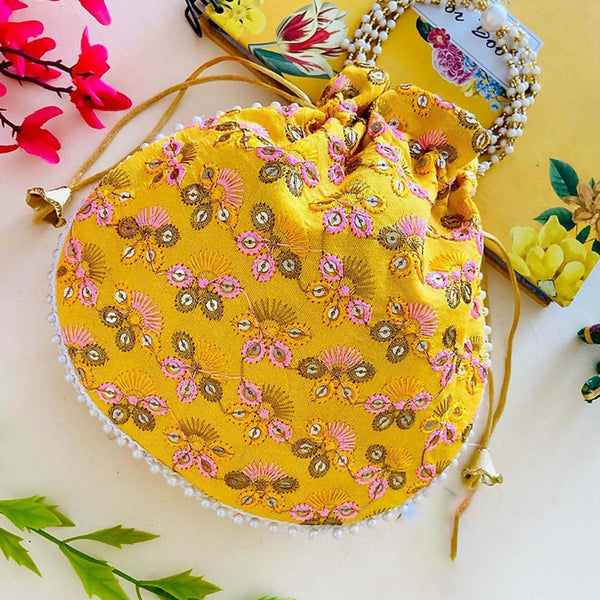 Joban Fashion Potli Bags - Yellow
