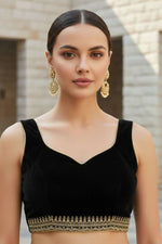 Thumbnail for Joban Fashion Black Soft twill Net Party Wear Sarees - Distacart