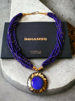 Thumbnail for Inhanns Everyday Statement Beaded Pendant Necklace - Blue - Distacart