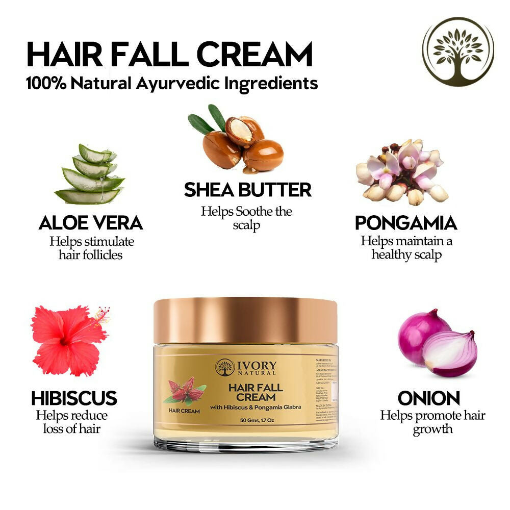 Ivory Natural Hair Fall Cream For Hair Fall & Less Hair Control - Distacart