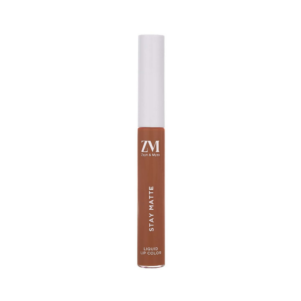 Zayn & Myza Stay Matte Liquid Lip Color - 10 Nude Binge - Distacart