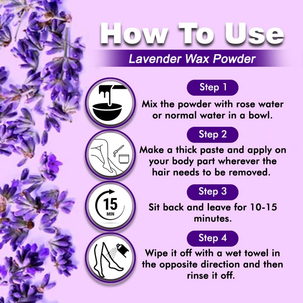 VedicAyurveda Herbal Wax Powder - Lavender - Dista