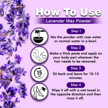 VedicAyurveda Herbal Wax Powder - Lavender - Dista