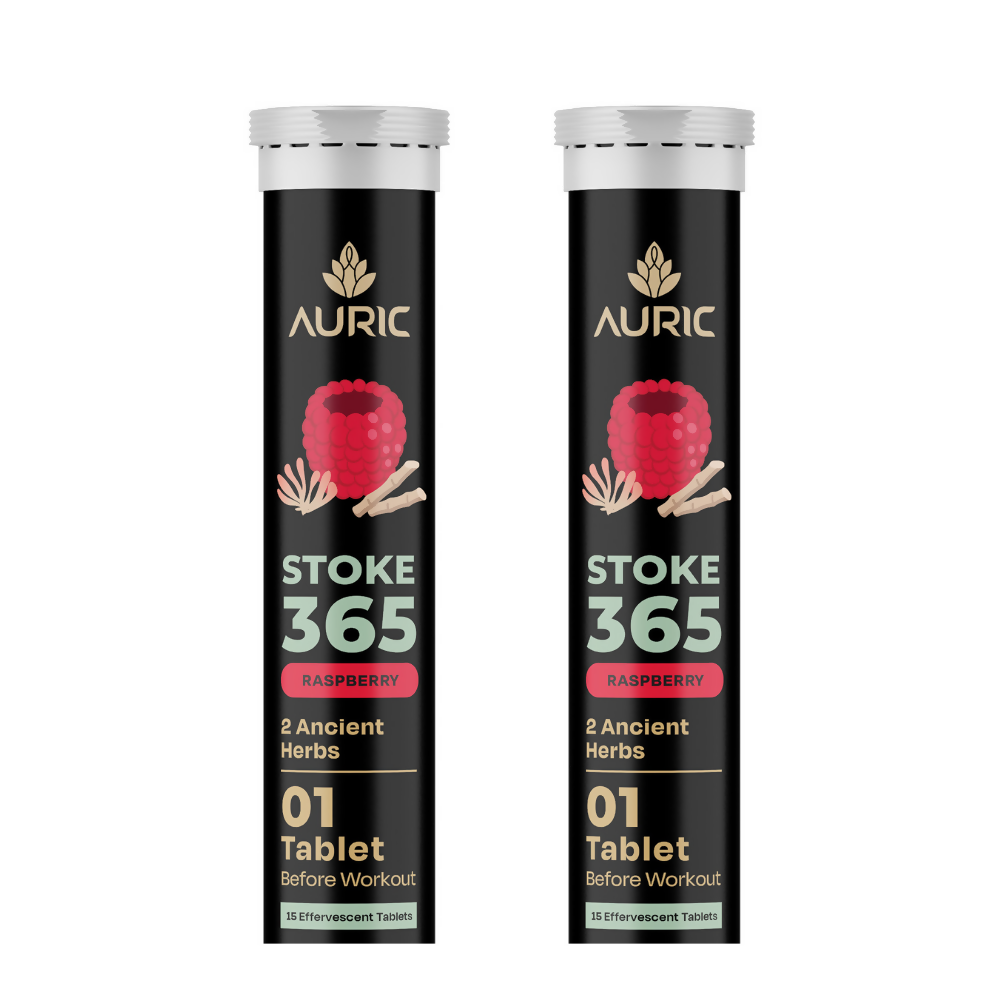 Auric STOKE365 Effervescent Tablets | Raspberry Flavour - Distacart