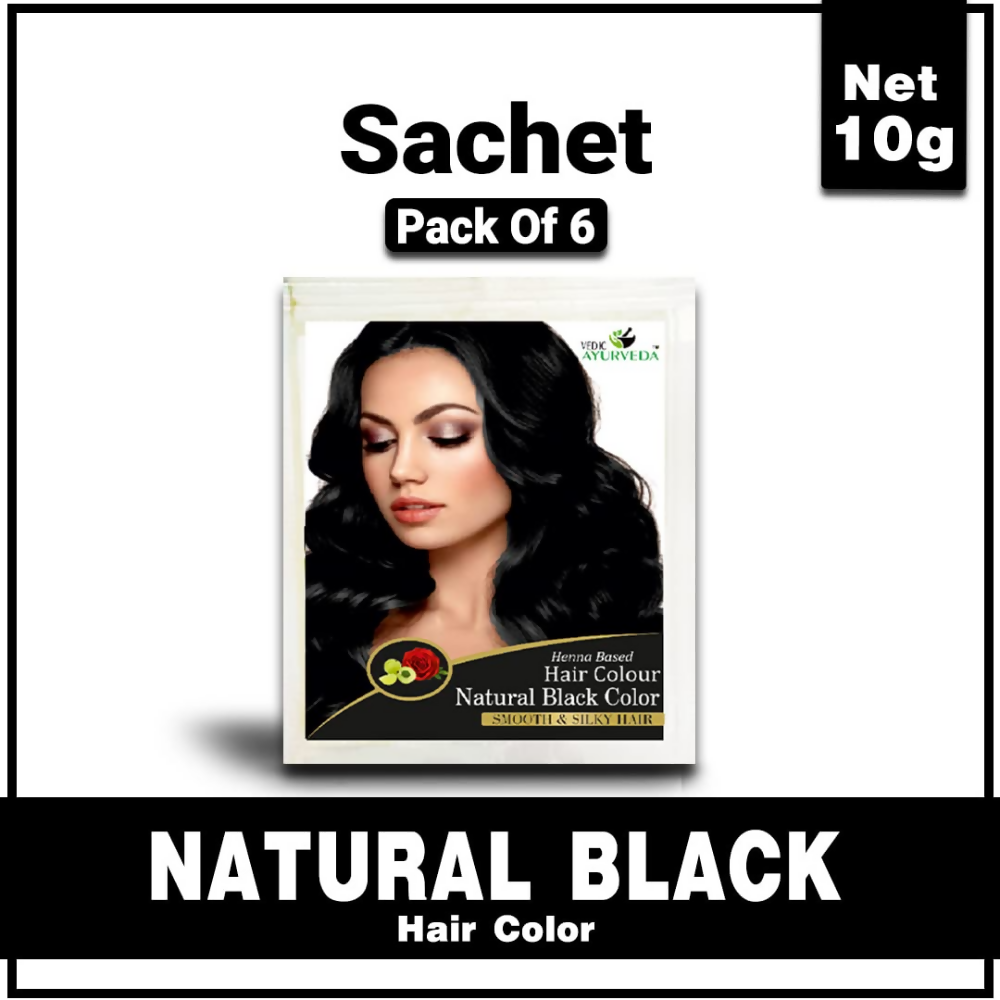 VedicAyurveda Henna Hair Color - Black - Dista