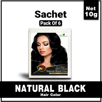 VedicAyurveda Henna Hair Color - Black - Dista