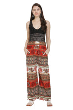 Thumbnail for Asmaani Orange Color Mix Print Palazzo