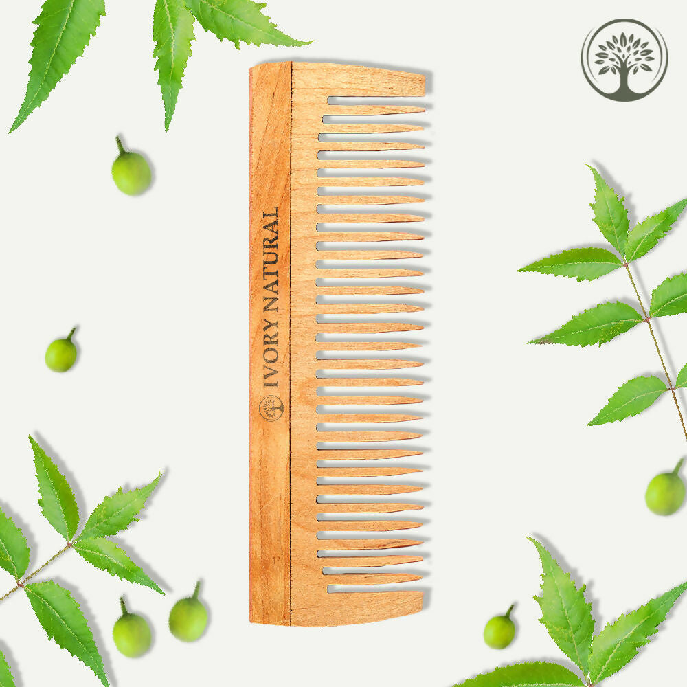 Ivory Natural Shampoo Kacchi Neem Comb Infused With Organic Oil For Hair Strengthening Natural Nourishment, Scalp Wellness - Distacart