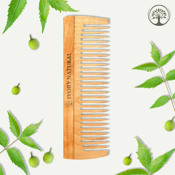 Ivory Natural Shampoo Kacchi Neem Comb Infused With Organic Oil For Hair Strengthening Natural Nourishment, Scalp Wellness - Distacart
