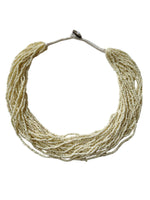 Thumbnail for Inhanns Handmade Beaded Multilayer Necklace, 20 Layers - Cream - Distacart