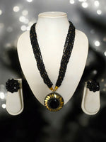 Thumbnail for Inhanns All-Day Statement Beaded Necklace Set - Black - Distacart