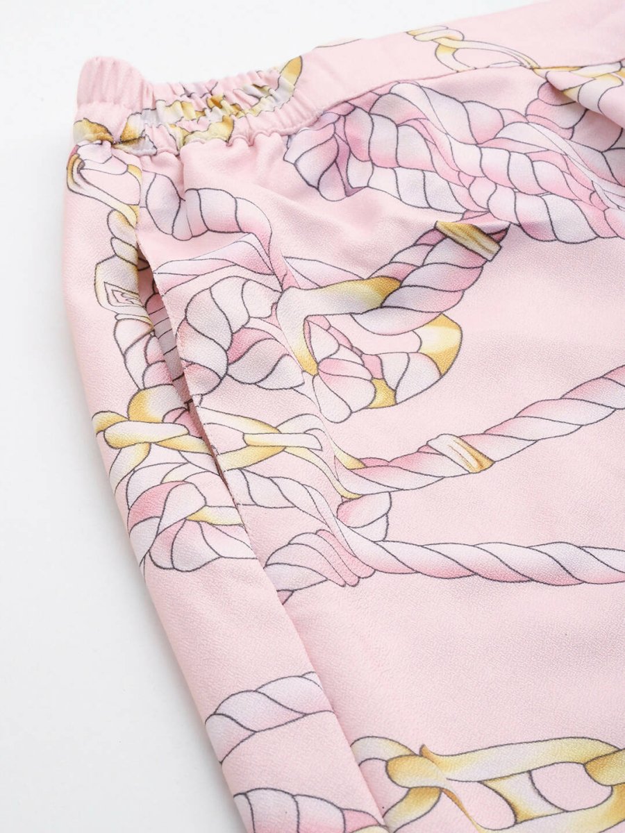 Ahalyaa Women's Traditional Wear Co-ords - Pink - Distacart