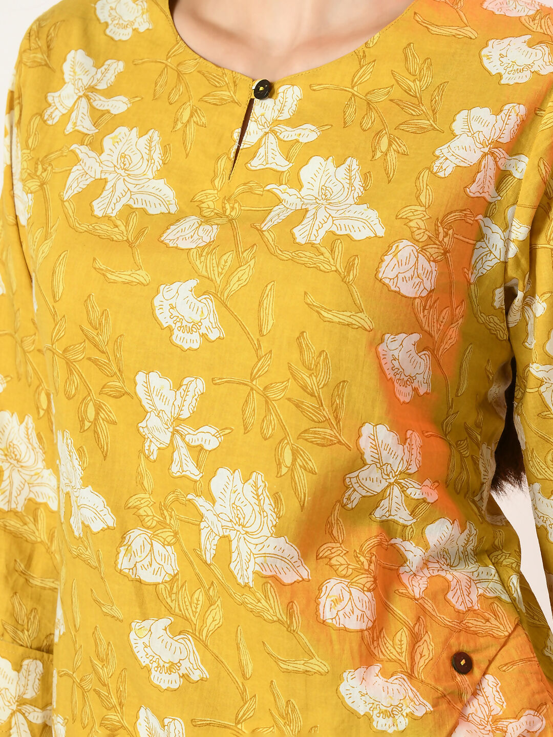 Myshka Women's Yellow Printed Top - Distacart