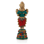 Thumbnail for CraftVatika Beautiful Indian Lady Holding Diya Decorative Showpiece