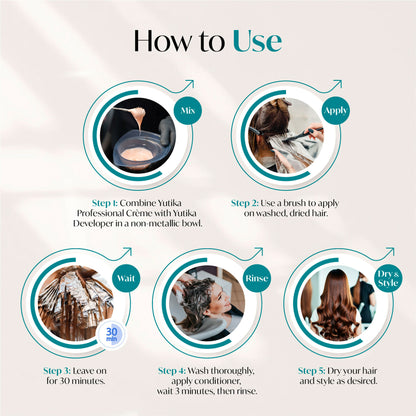 Yuthika Professional Creme Hair Colour - Natural Black - Distacart