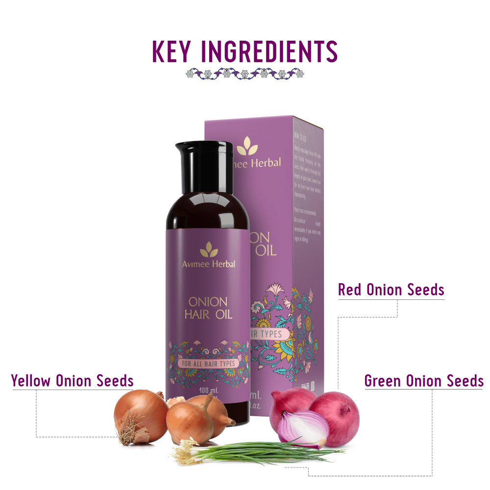 Avimee Herbal Onion Hair Oil - Distacart