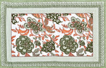 Thumbnail for Green Orange Floral Printed Cotton 200TC King Bedsheet With 2 Zipper Pillow Covers - King Size by House of Ree - Distacart