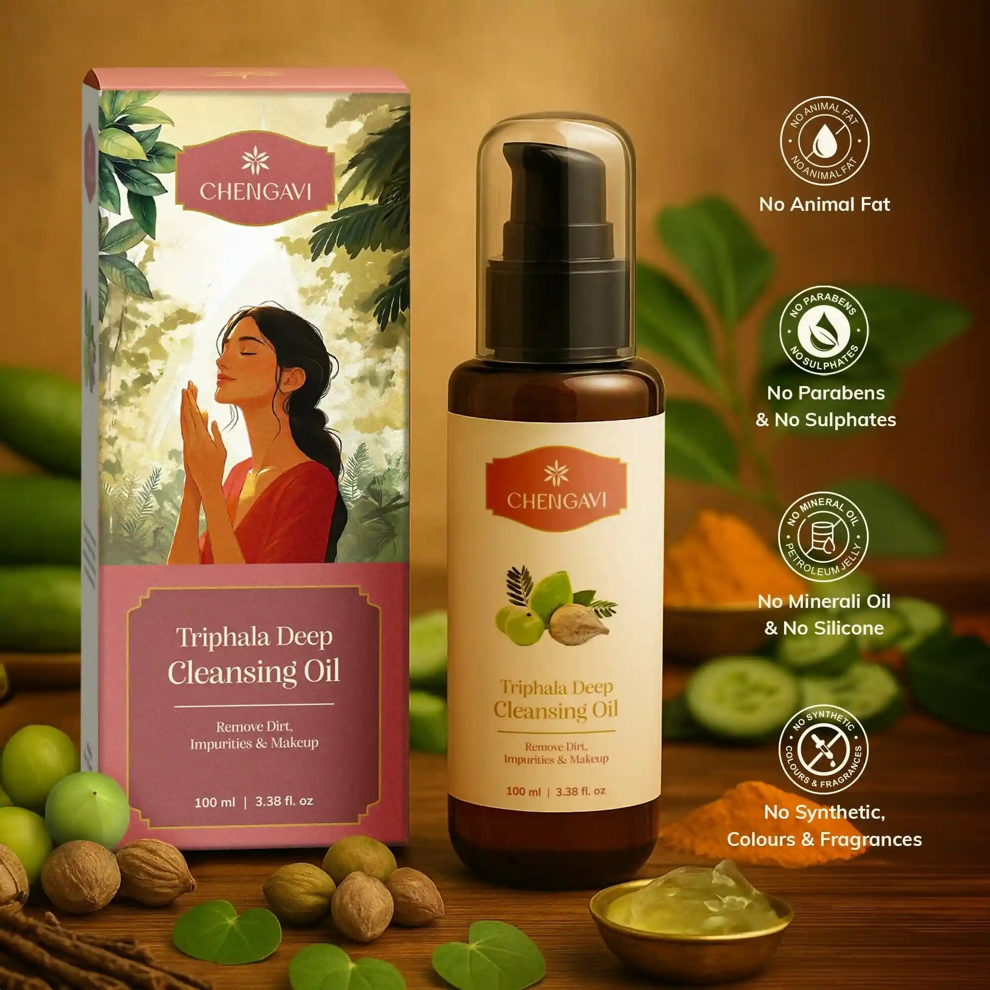 Chengavi Triphala Deep Cleansing Oil - Distacart