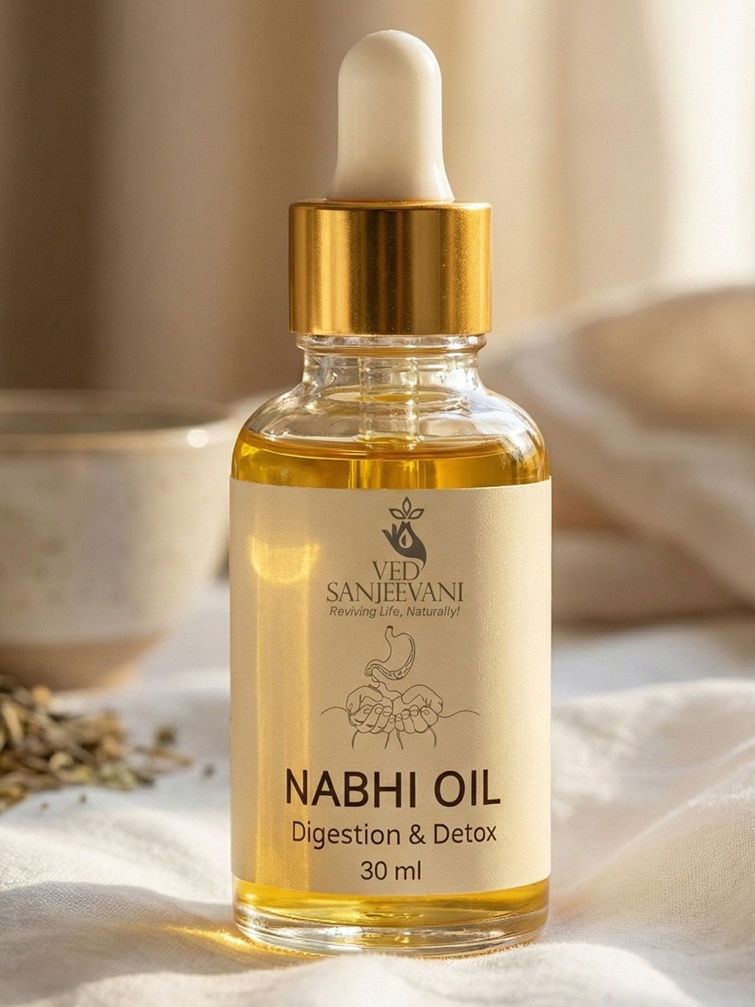 Ved Sanjeevani Digestion & Detox Nabhi Oil - Dista