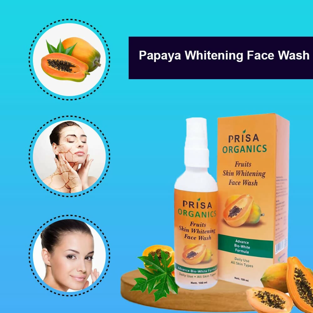 Prisa Organics Saffron & Papaya Lightening Face Wash - Distacart