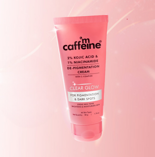 mCaffeine Clear Glow 2% Kojic Acid,1% Niacinamide De-Pigmentation Cream - Distacart