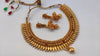 Metallic Necklace Set Pink Agate stones - Distacart