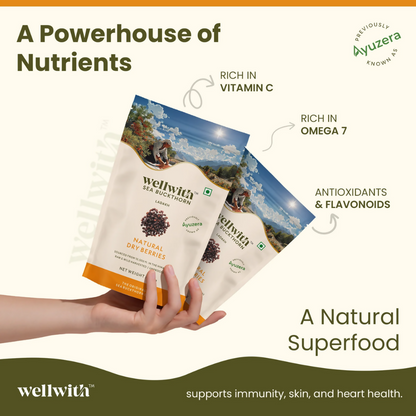 Wellwith Sea Buckthorn Dry Berry - Distacart