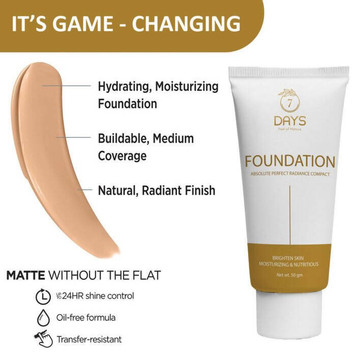 7 Days Foundation Cream for Oily Skin - Distacart