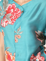 Thumbnail for Myshka Women's Sea Green Printed Top - Distacart