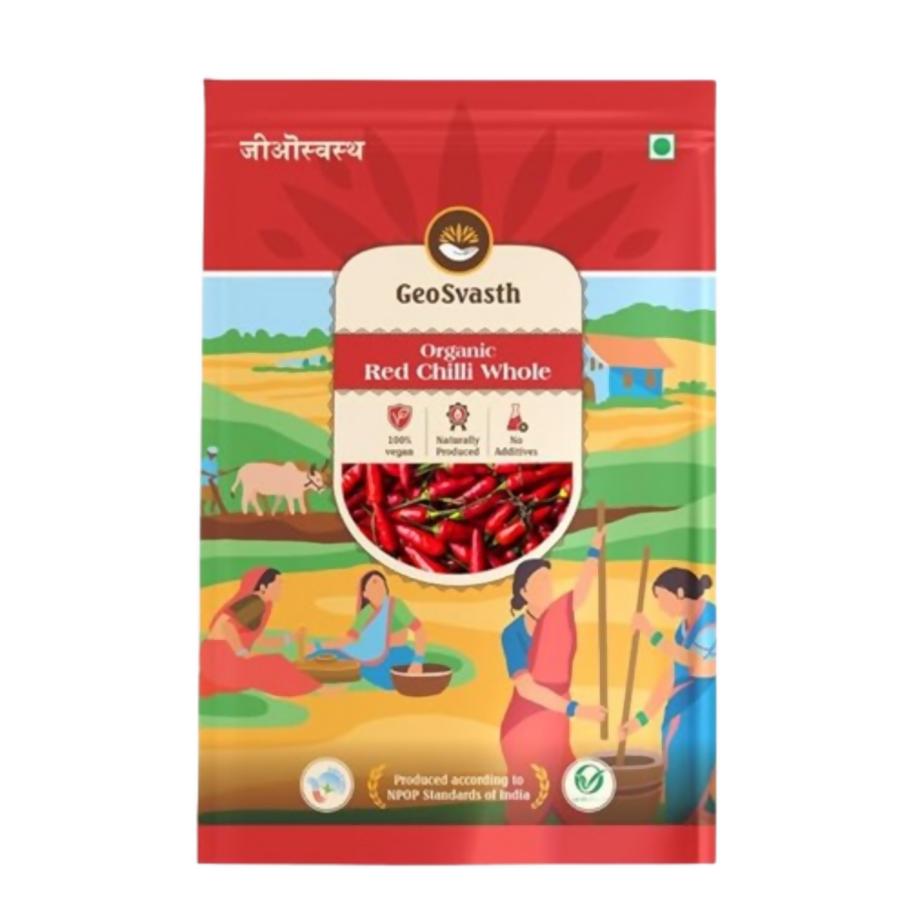GeoSvasth Organic Dried Red Chilli Whole - Dista