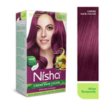 Thumbnail for Nisha Creme Hair Color for Women - Wine Burgundy - Distacart