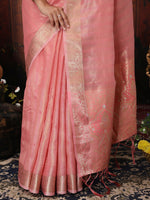 Thumbnail for Astita Organza Pink Saree