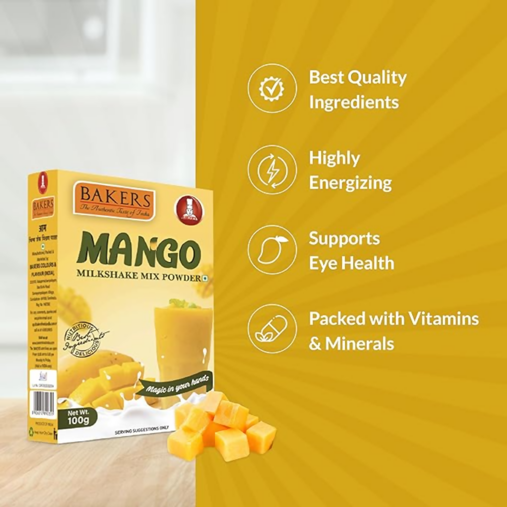 BAKERS Milk Shake Mix - Mango Flavour - Dista