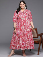 Thumbnail for Ahalyaa Women's Traditional wear Ethnic Dress - Red - Distacart