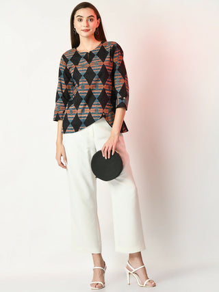 Myshka Women's Multi Printed Top - Distacart