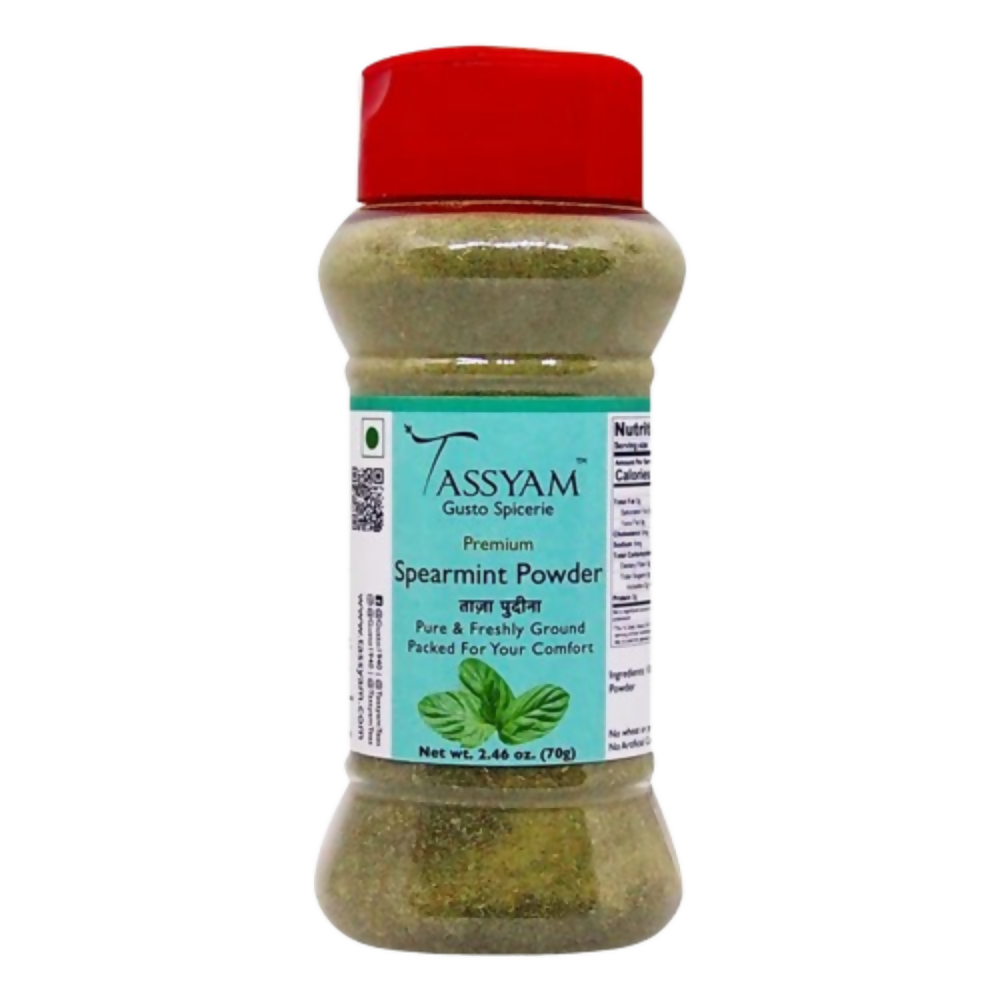 Tassyam Organics Premium Spearmint Powder - Distacart
