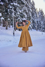 Thumbnail for Jyoti Fashion Women's Mustard Cotton Silk Heavy Digital Printed Kurta Plazo Set - Distacart