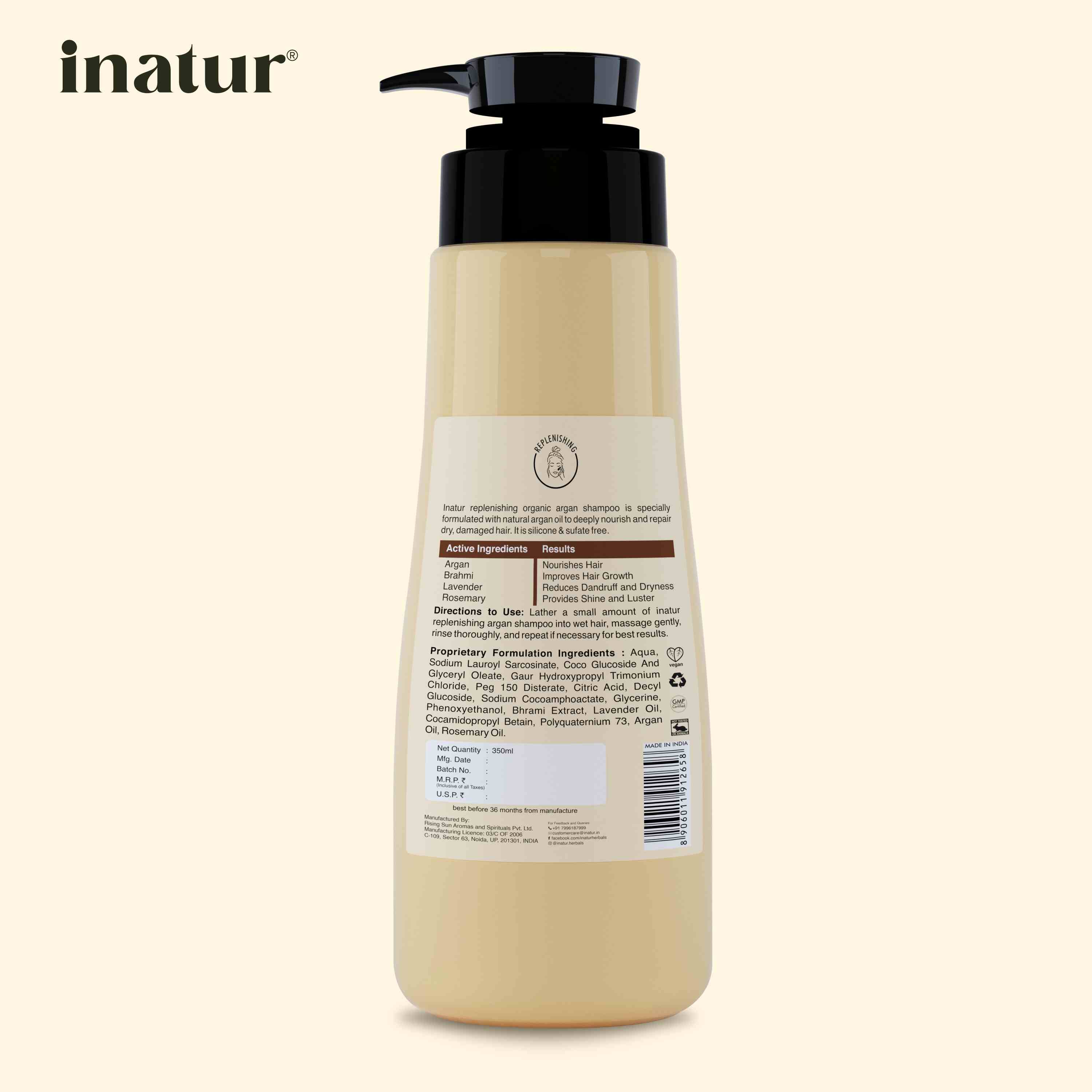 Inatur Moroccan Argan Oil Nutri-Hydrant Shampoo - Distacart