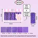 Thumbnail for confect sprinkles for cakes cupcakes decoration usp lavender