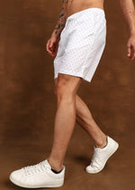 Thumbnail for Fabmade Micro Print Casual Shorts - Distacart
