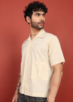 Thumbnail for Fabmade Regular Fit Plain Shirt Otago - Beige - Distacart