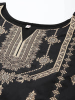 Thumbnail for Ahalyaa Unstitched Black Dress Material - Distacart