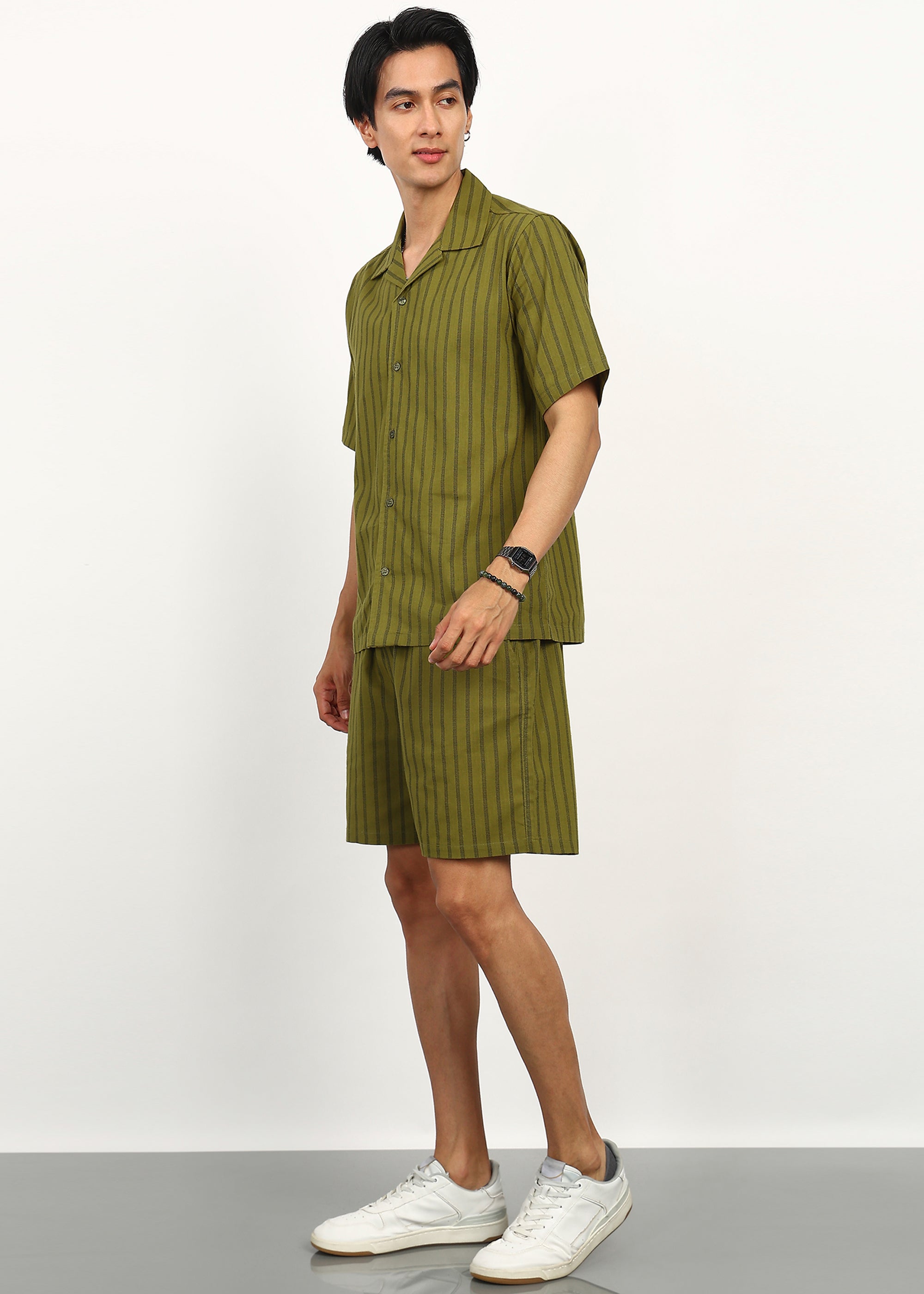Fabmade Olive Breeze Co-Ord Set - Distacart