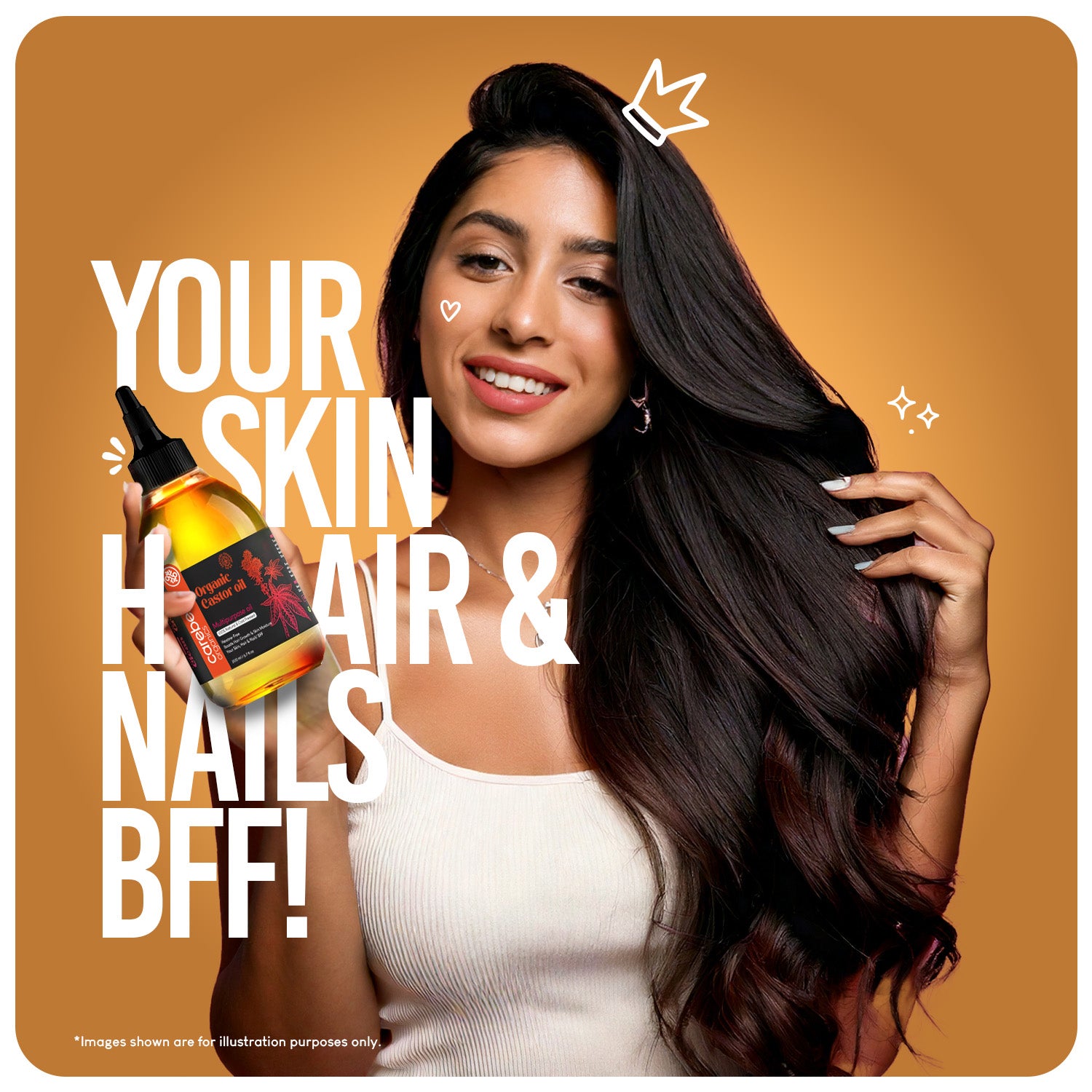 Careberry Organic Cold Pressed Castor Oil (Arandi Oil) - Distacart