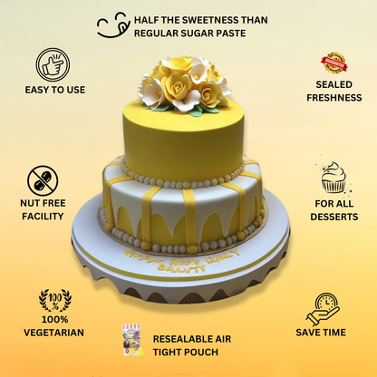 confect yellow sugarpaste br b 1 kg b
